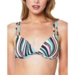 Sanctuary Stripe Bikini Top M NWT